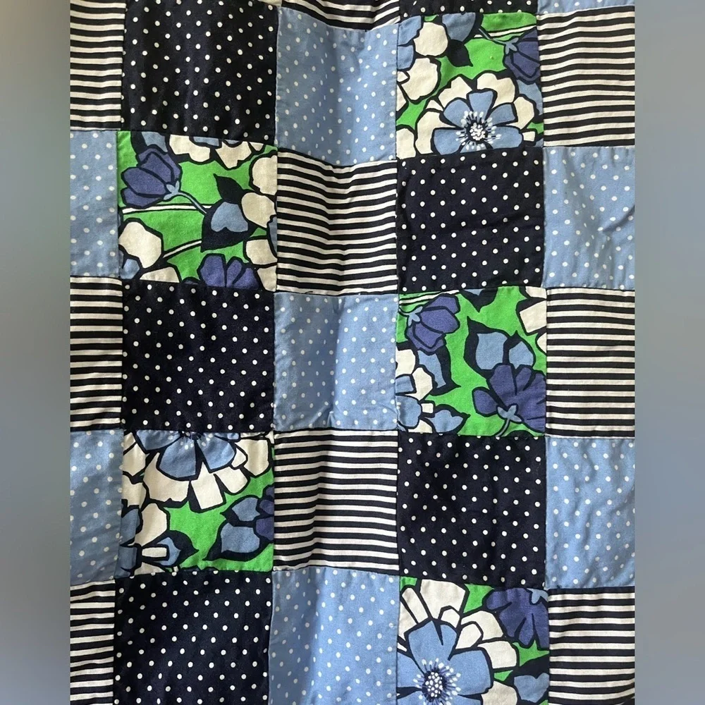 Gymboree size 6 patchwork navy/blue/green sundress